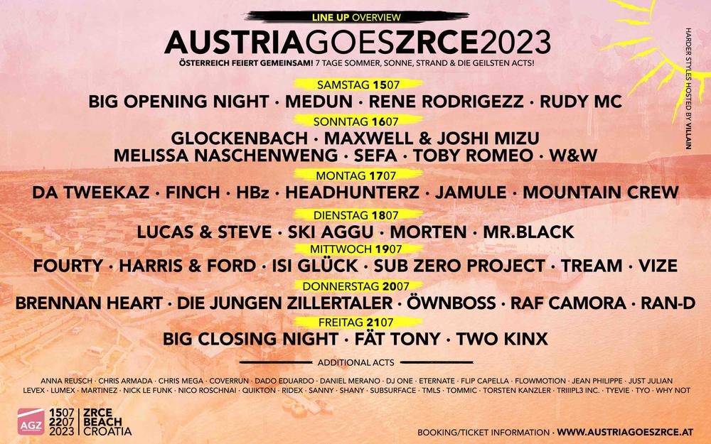 AGZ LINE UP 2023